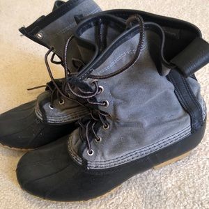 L.L. Bean Canvas Duck Rainboots 8”